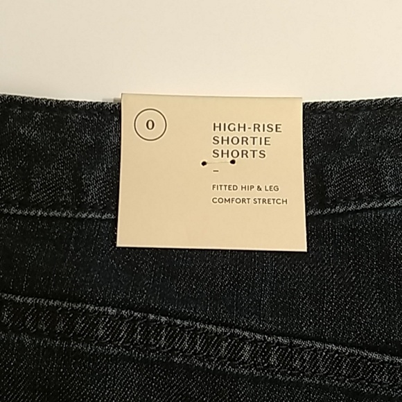 Universal Thread High Rise Shortie Shorts Blue 0 - Picture 3 of 6